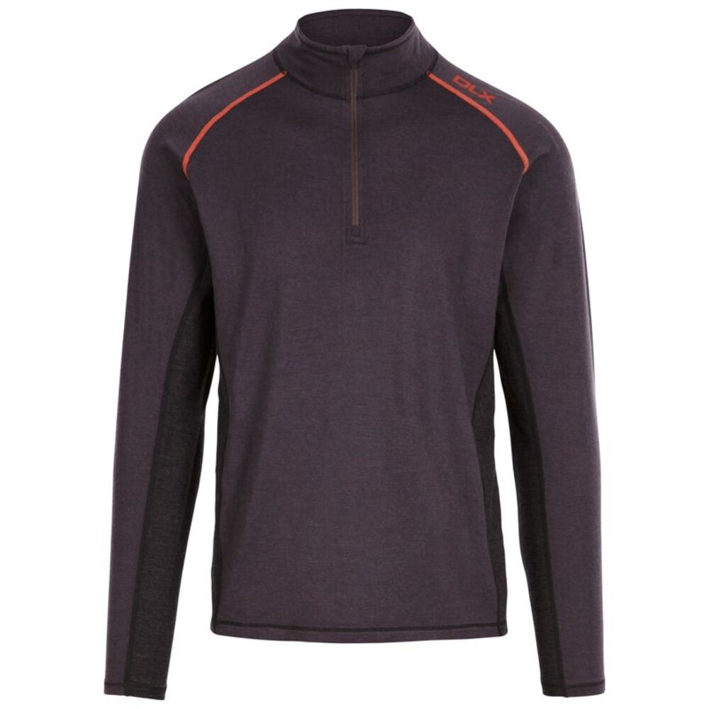 Trespass Mens Stan Thermal Top / Dark Grey Marl